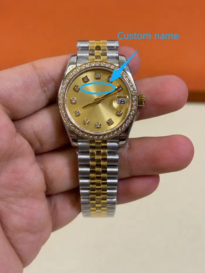 Montres pour femmes personnalisées 1:1 de haute qualité 31 mm