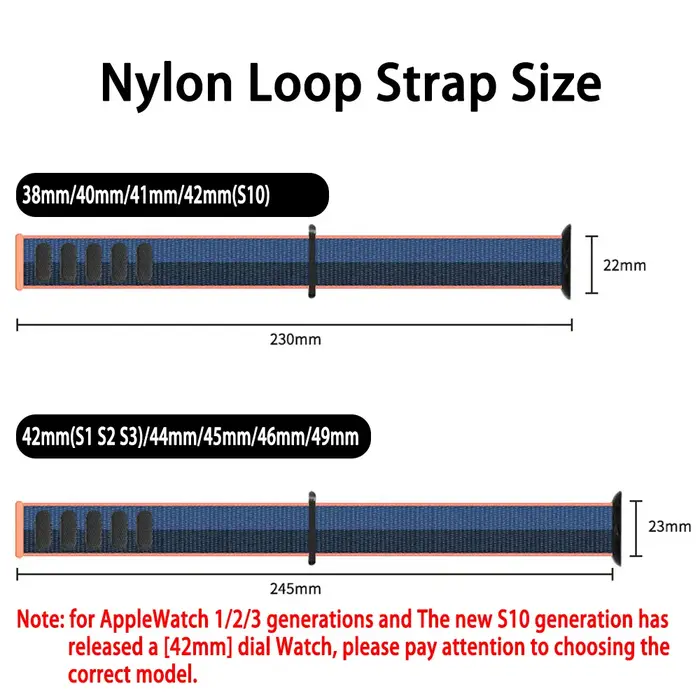 Bracelet à boucle en Nylon pour bracelets de montre Apple 46mm 44mm 45mm 40mm 41mm 42mm