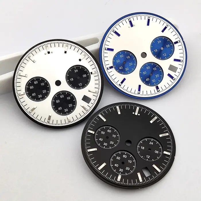 Kit de cadran et aiguilles de montre chronographe multifonctionnel pour homme 32