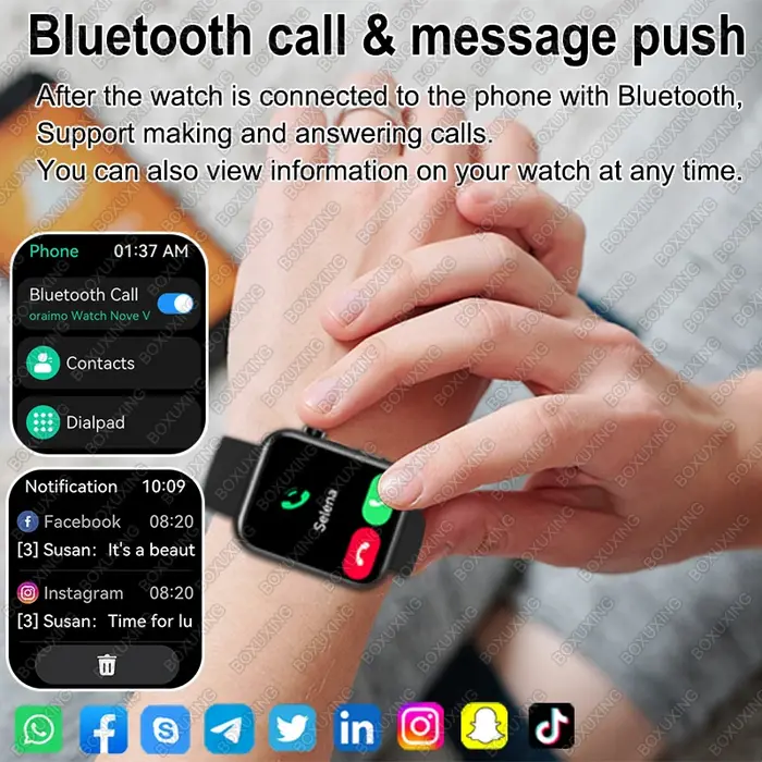 2025 nouvelle caméra montre intelligente hommes femmes Photos enregistrement vidéo moniteur de santé étanche sport