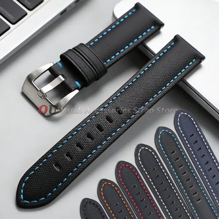 Bracelet de montre en toile de voile de qualité supérieure pour Seiko
