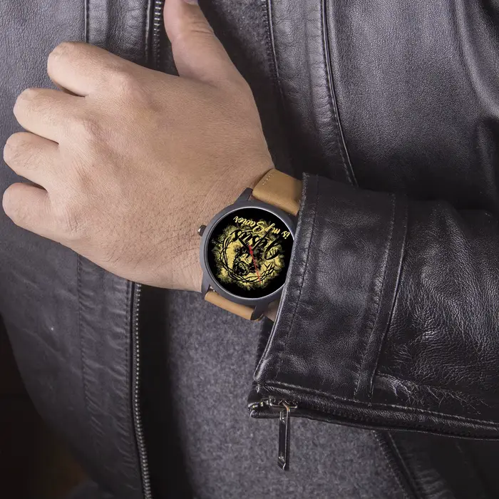 PRJesus-Montre-bracelet à quartz avec batterie pour homme