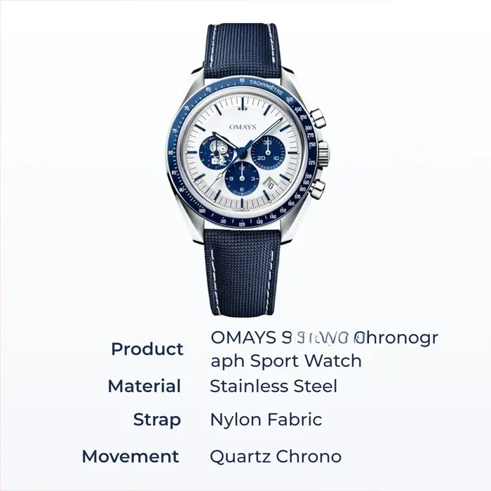 Montre chronographe pour homme 2026OMAYS