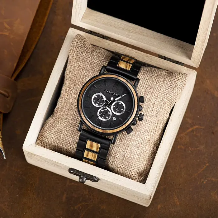 BOBO BIRD marque montres hommes en bois montre de mode
