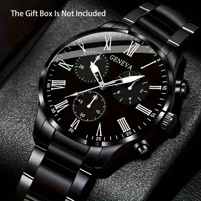 Ensemble de montres à quartz de luxe pour hommes, 2 pièces, vêtements d'affaires et décontractés, ca