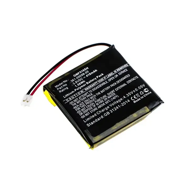 Nouveau 361-00098-00 3.8V 410mAh batterie de remplacement pour montre intelligente pour Garmin Fenix 5