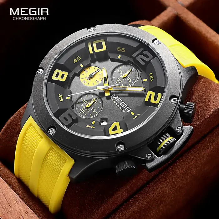Montre de sport à quartz à grand cadran pour homme