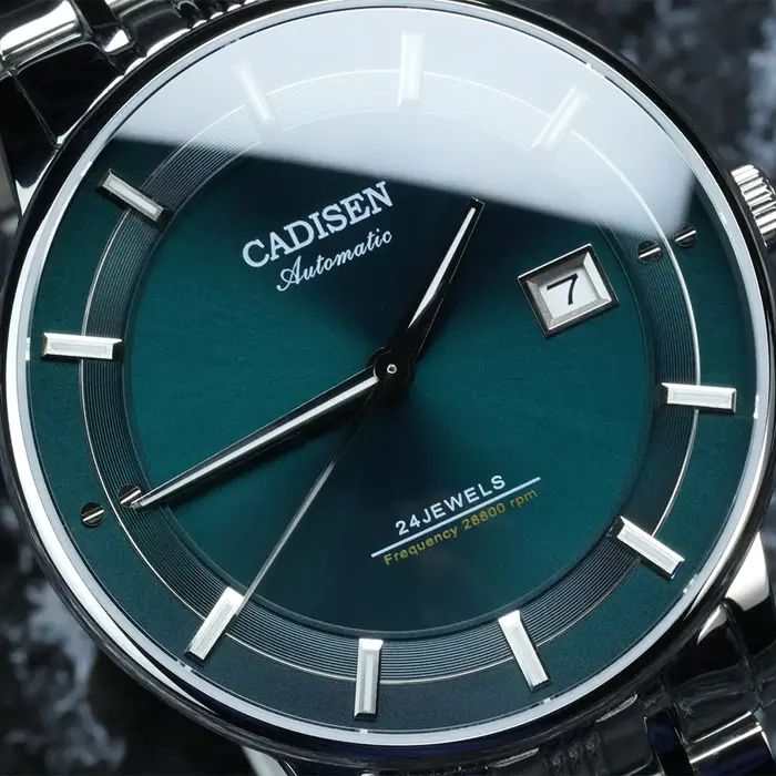 CADISEN – montre-bracelet automatique mécanique Ultra-mince pour hommes