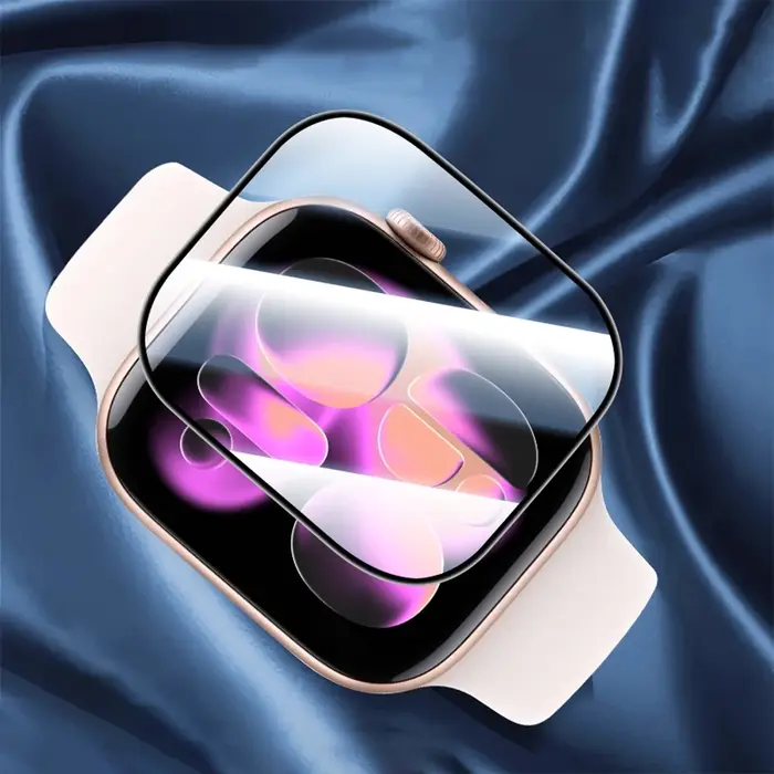 Pour Apple Watch 11 42mm 46mm Film de verre souple 3D HD sans bulles Anti-poussière résistant aux ra