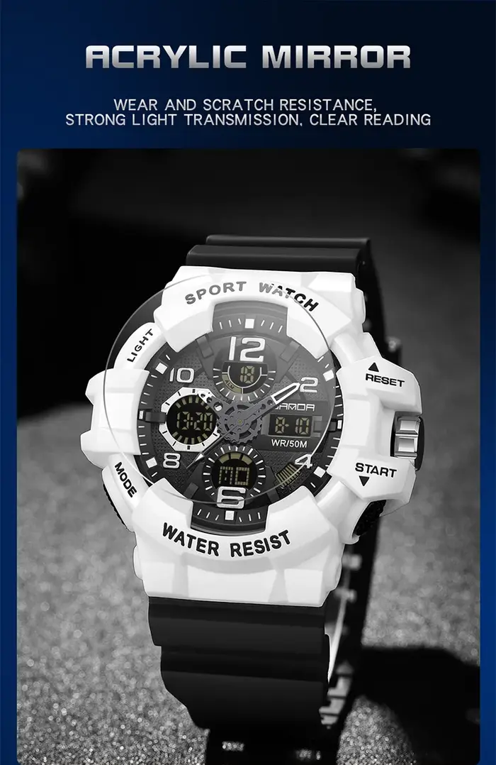 SANDA – montre militaire de Style G pour hommes