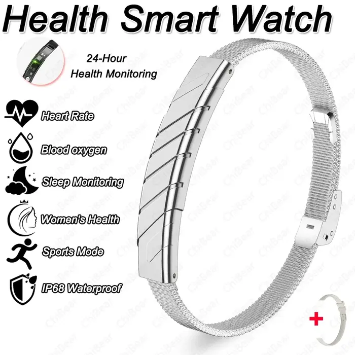 Nouveau Bracelet Connecté Santé 2026 – Design Ultra-Mince 6 cm