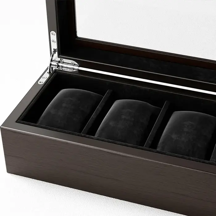 Boîte de rangement en bois pour montres mécaniques pour hommes