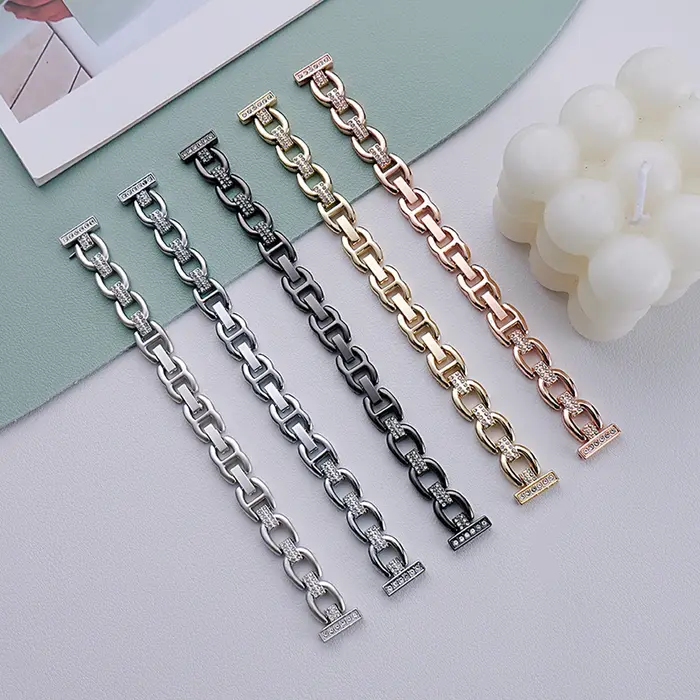 Bracelet de montre de luxe pour Apple Watch Ultra 2 49mm 45mm 44 42mm 38 40 41mm pour IWatch Series 9 8 7 6 5 4 Se 3 Loop