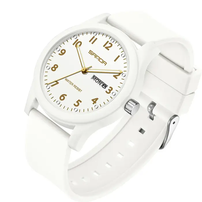 SANDA 2025 nouvelle montre pour hommes femmes Simple Quartz neutre montre-bracelet étanche lumineux 