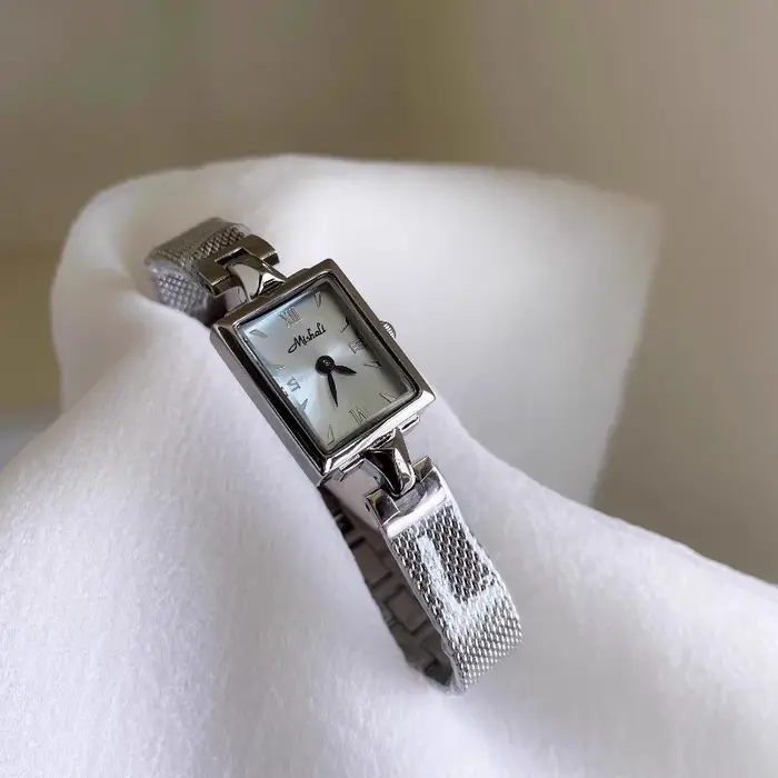 Ice Blue Premium Sense carré bracelet en acier montre femmes lieu de travail filles dames montres
