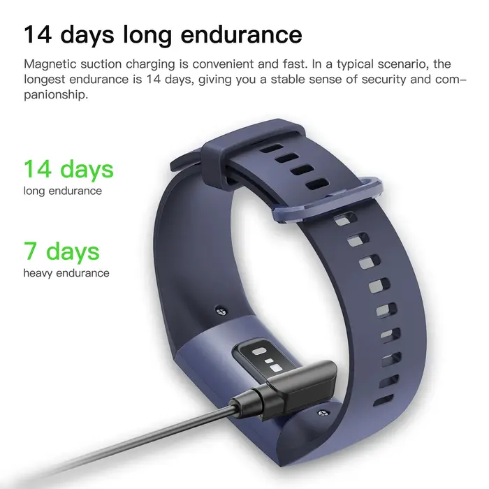 Montre connectée AMOLED avec affichage permanent, mesure de la pression artérielle et de la température, étanche IP68, tracker d'activité physique, charge USB, pour hommes et femmes
