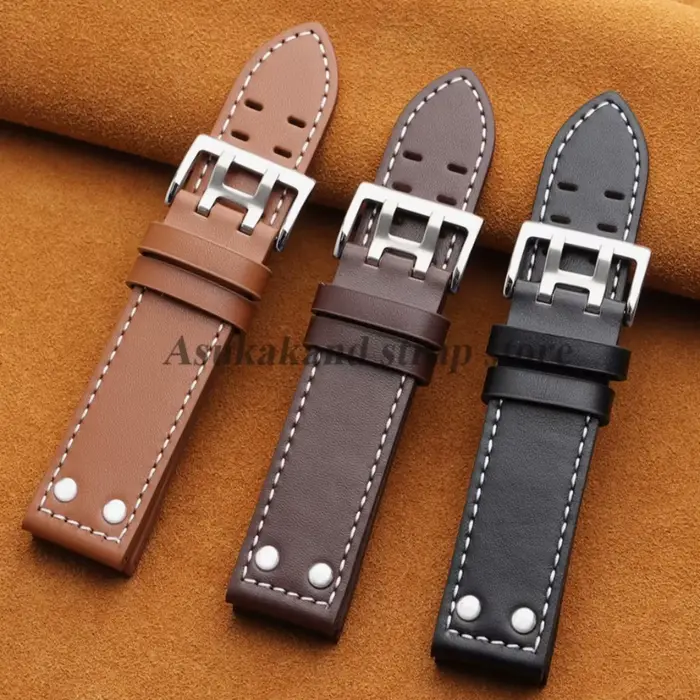 Bracelets de montre en cuir de mode de haute qualité 20mm 22mm pour bracelet