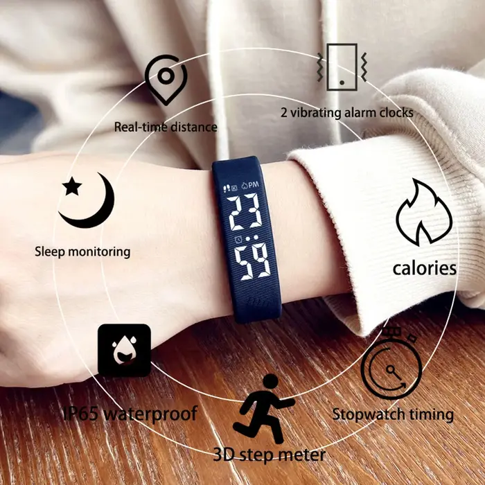 Nouvelle montre intelligente femmes podomètre calories sport Fitness Tracker montre intelligente étanche Bracelet numérique intelligent Relogio Feminino
