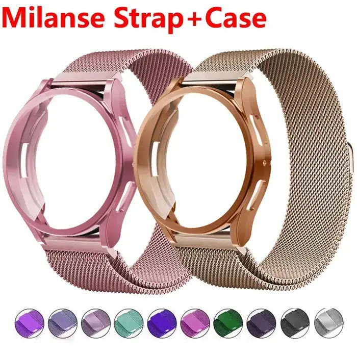 Bracelet en métal + housse en TPU pour Garmin Venu 2 2S 3S 3 2 Plus