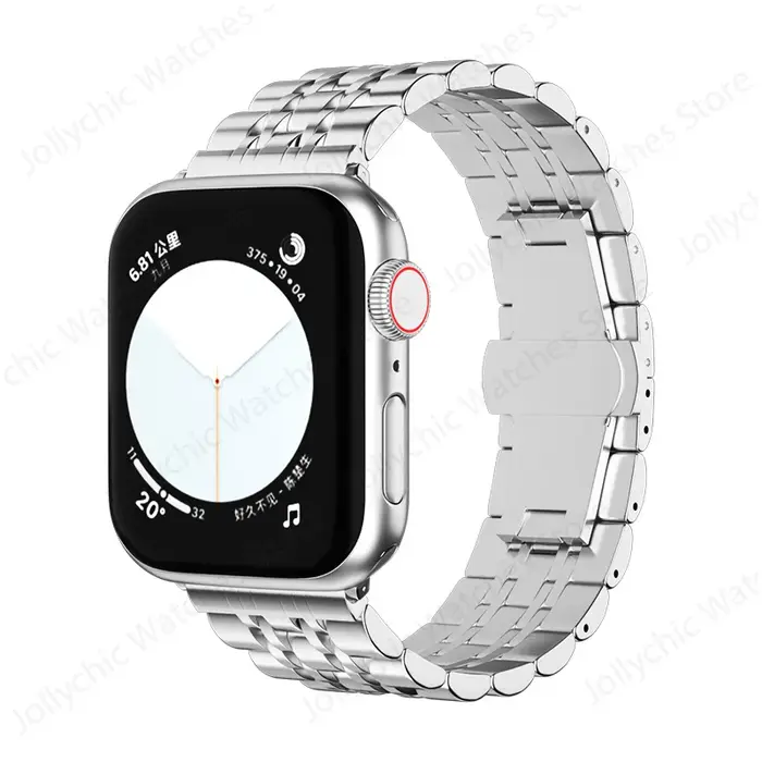 Pour Apple Bracelet de montre série 7 6 Se 5 4 3 42 Mm 44mm Bracelet en acier inoxydable Iwatch 38mm