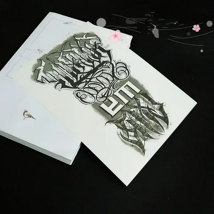 Autocollant de tatouage de bras, tatouages temporaires sympas
