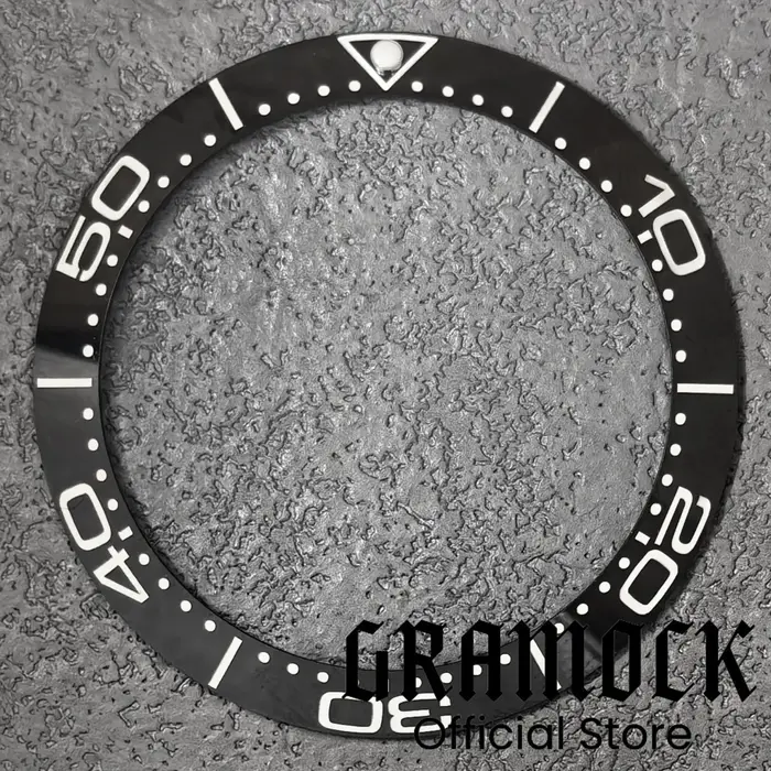 Gramock Vintage 38mm aluminium brossé bordeaux rouge vert montre lunette Lume Fit 41mm boîtier