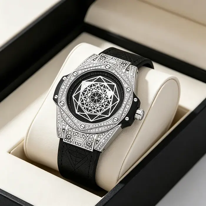 Montre Homme Géométrique de Luxe