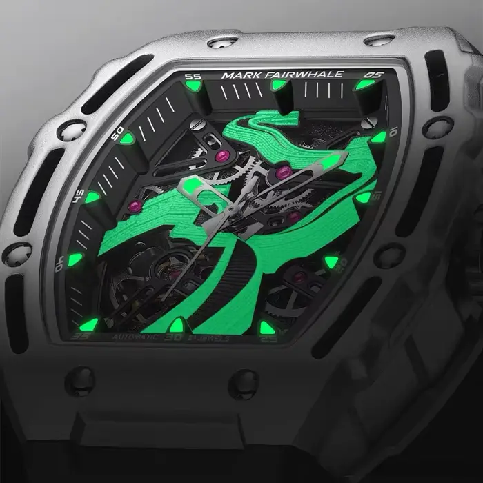 2024 montre automatique pour hommes marque Mark Fairwhale mode la grande muraille conception