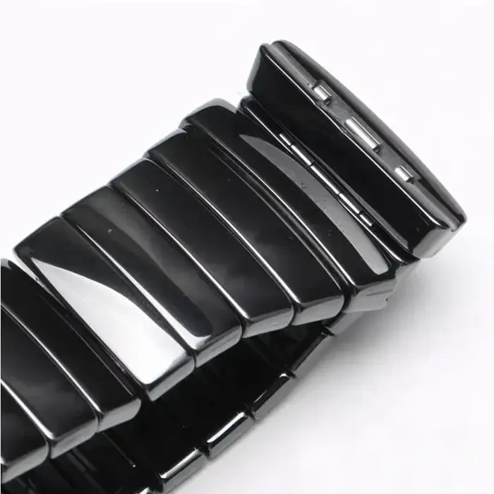 Bracelet de montre en céramique noire pour hommes et femmes, série Rado SINTRA, double presse, structure pliante, 17mm, 26mm, 29mm