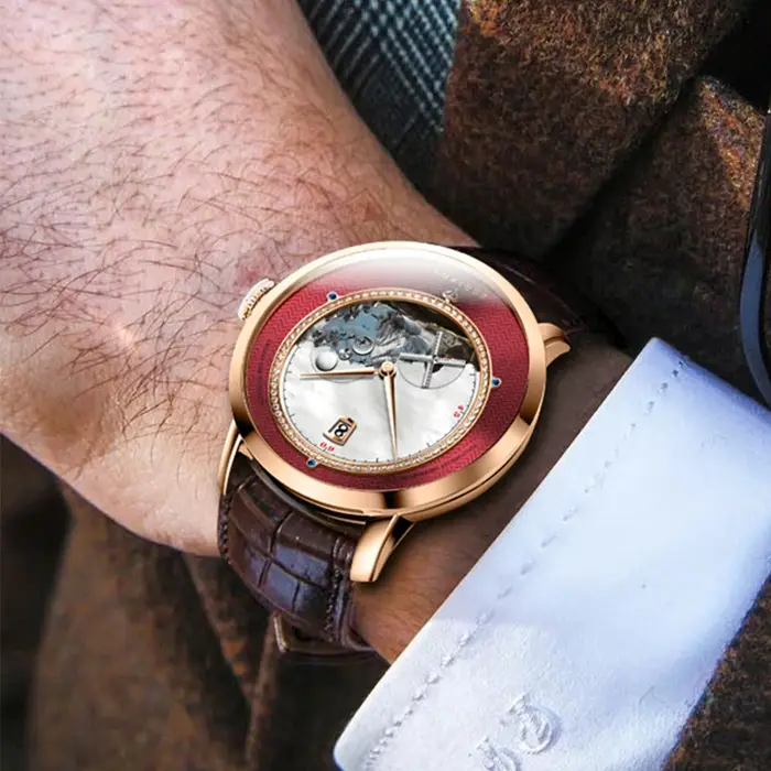 PONIGER P723 41MM montre mécanique automatique pour hommes, mouvement MIYOTA 8219, cadran peint, cristal saphir, étanche 50M