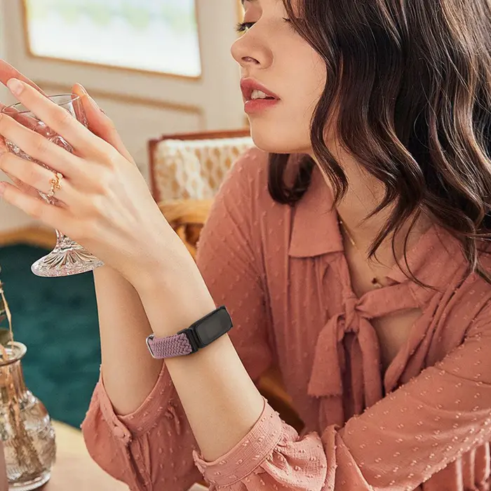 Bracelet en Nylon élastique tressé pour Fitbit inspire 2 3/inspire Hr