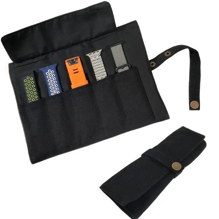 Accessoires pour bracelets de montre intelligents, sac de rangement portable, étui en poudre, compatible avec les bandes Apple, Samsung, Garmin