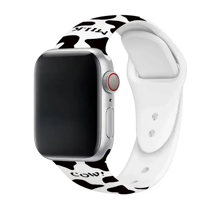 Bracelet de montre en Silicone imprimé léopard