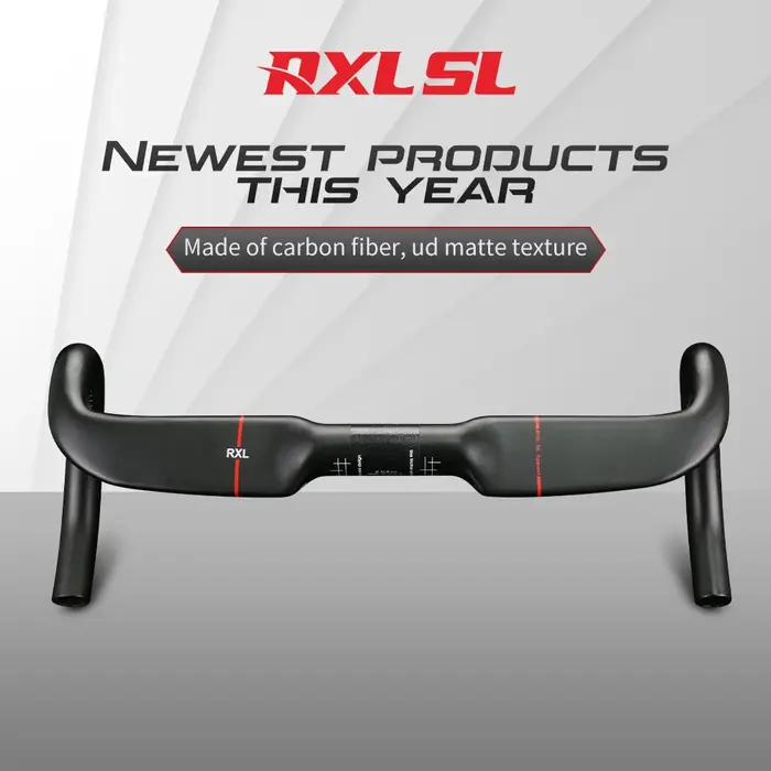 Guidon de vitesse de vélo de gravier de cyclisme RXL SL 31.8 guidon de route en carbone pour routage