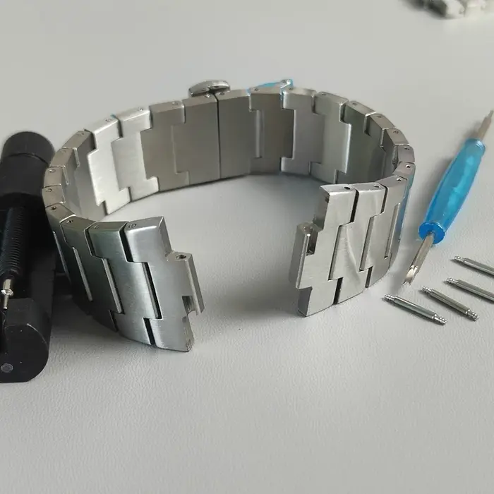 Bracelet réglable en acier inoxydable massif pour Tissot PRX PowerMatic 80 T137410A/T137407A