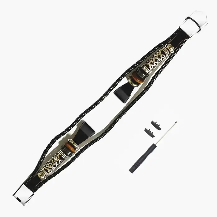 Pour Honor Band 6 Bracelet en cuir tressé