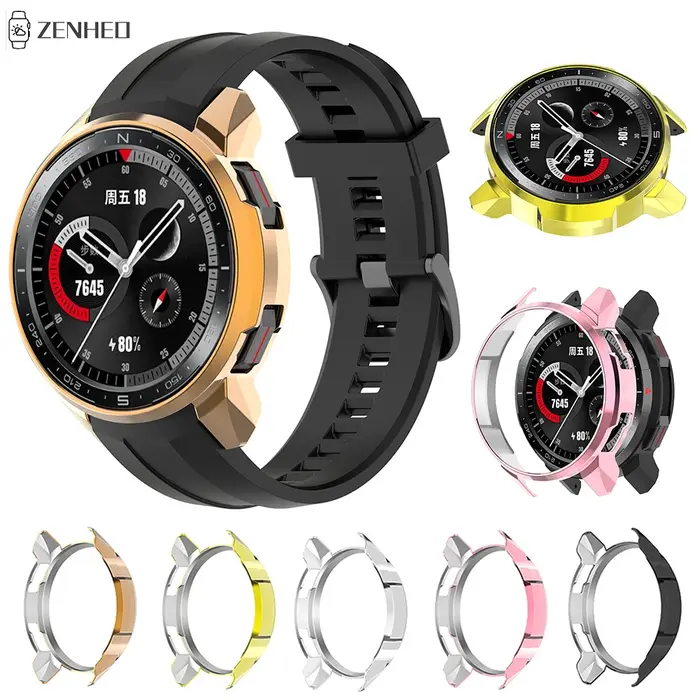 Étui de protection PC galvanisé pour Huawei Honor Watch GS Pro