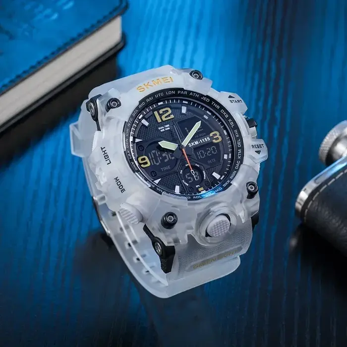 SKMEI 1155B montre de Sport 5Bar étanche double affichage montres Relogio Masculino