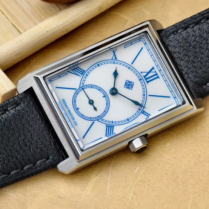 IX&DAO 2026 Nouvelle montre carrée à quartz pour homme en acier inoxydable avec verre saphir, mouvem