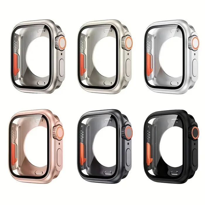 Changer vers le boîtier de protection Ultra complet pour Apple Watch 45 46 44mm protecteur d'écran en verre trempé pour