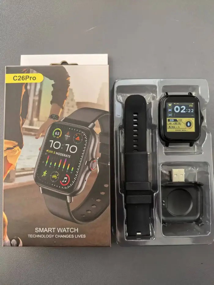 Montre connectée pour téléphone Android, écran couleur 1,44 pouces, appel Bluetooth, montre connecté