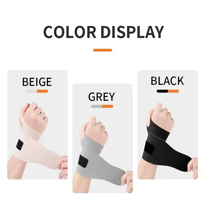 1 pièce de bracelet élastique Anti-entorse, protège-poignet avec Support réglable, gaine de Tendon à Compression élastique respirante