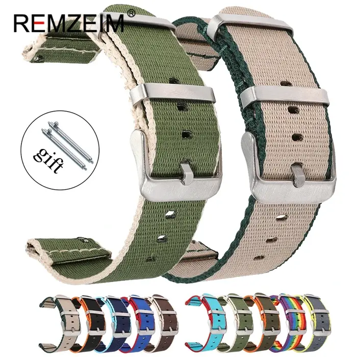 Bracelet en nylon lisse de qualité supérieure pour hommes et femmes