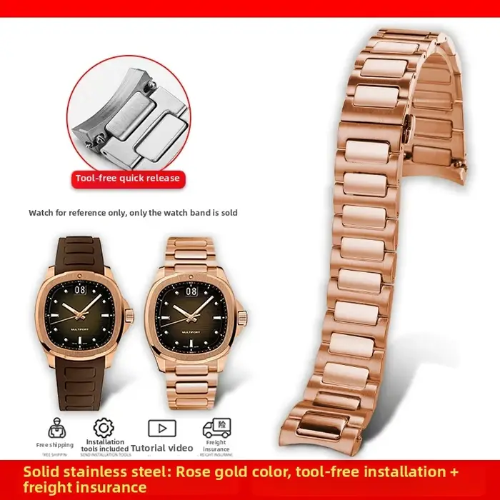 Bracelet de montre en caoutchouc pour Mido M049 Multifort TV