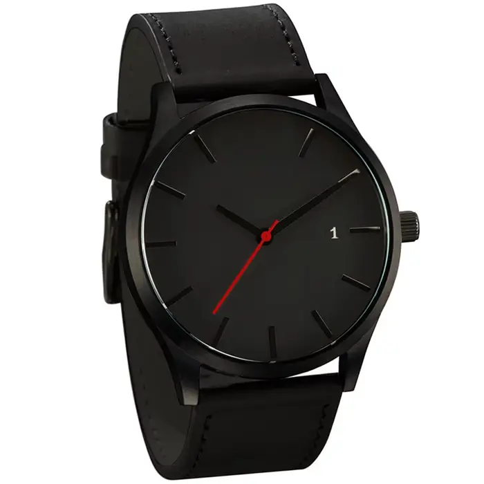 Erkek kol saati – montre de Sport en cuir pour hommes, calendrier, mode