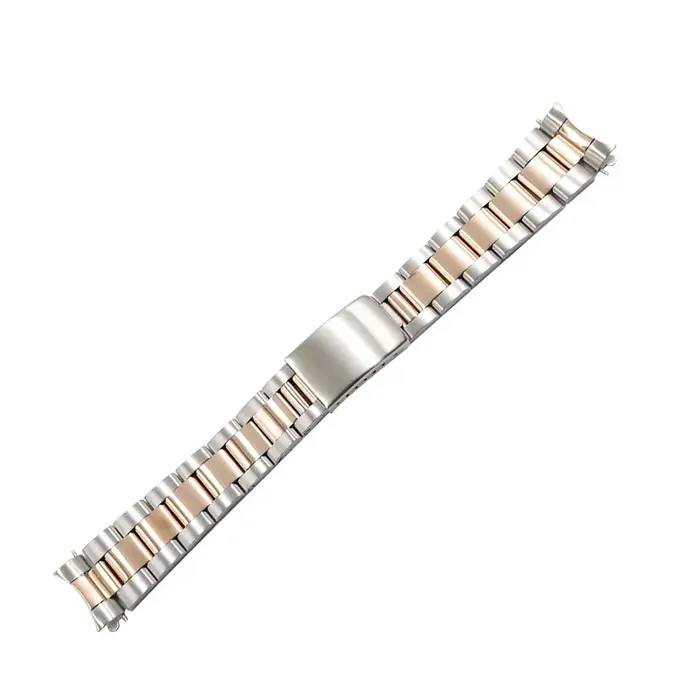 Rolamy 19 20mm Bracelet de montre en gros en acier inoxydable 316L ton or Rose argent