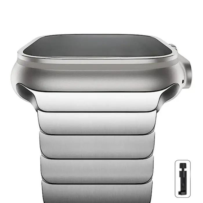 Bracelet de montre en acier pour Apple Watch Ultra 2 49mm/10 9 8 7 46mm 42mm 45mm 41mm pour IWatch S