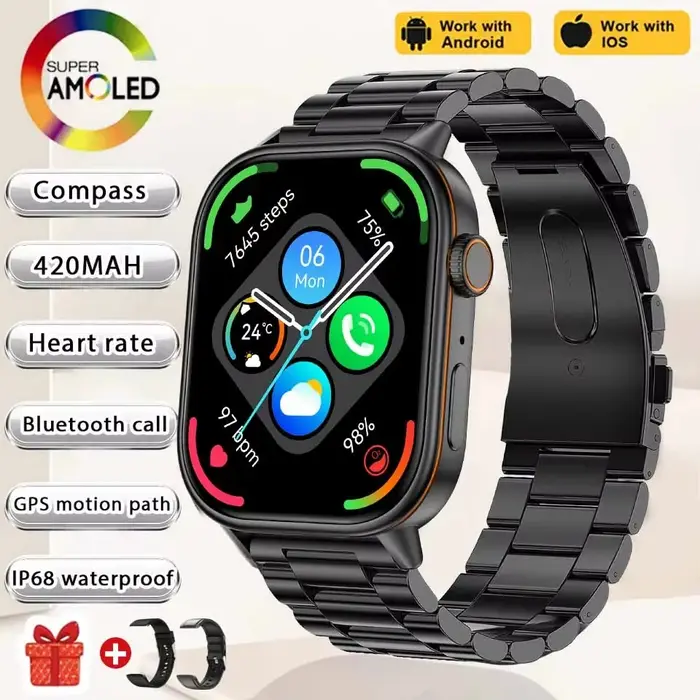 Nouvelle montre connectée GPS 2026 pour Android et iOS