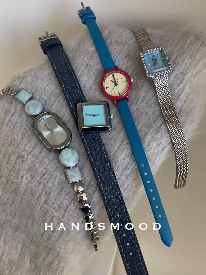 Montre de luxe pour femme de ton bleu
