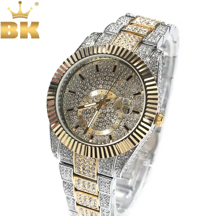 THE BLING KING-Montre à quartz étanche pour homme